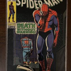 AMAZING SPIDER-MAN #75 1969 Marvel Death of Silvermane, Man-Mountain Marko appearance FN