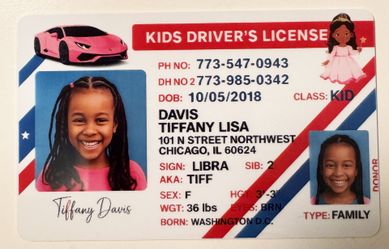 Custom Kids Driver’s License – Personalized Children’s ID Card | Fun Novelty Gift