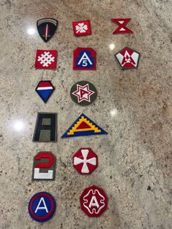 WW2 Army Military patches