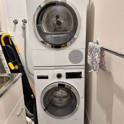 Bosch Series 8 Washing Machine + Heat Pump Dryer + Pull-Out Shelf – Priced Accordingly