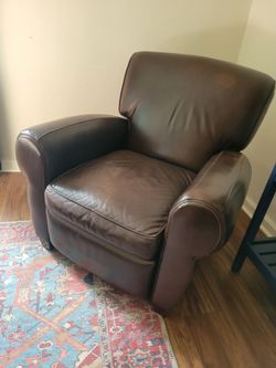 Pottery Barn Manhattan Roll Arm Recliner