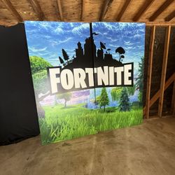 Fortnite Backdrop Birthday Decoration Wall 8*8