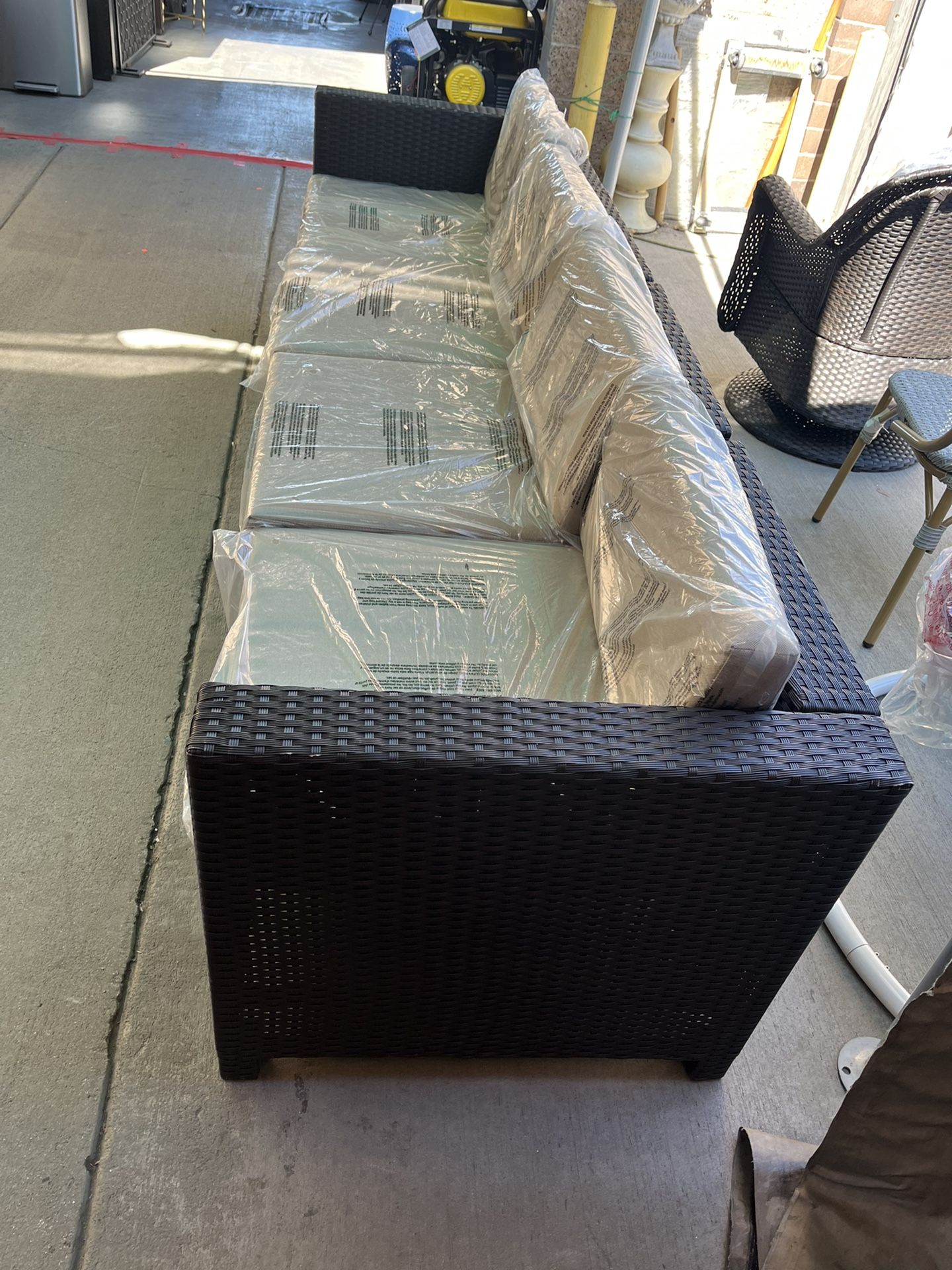 Wicker Patio Sofa 4pc