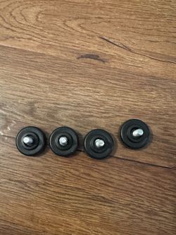 Pack of 4 Black Chair Levelers Screw Table Leg Levelers Leveling Feet