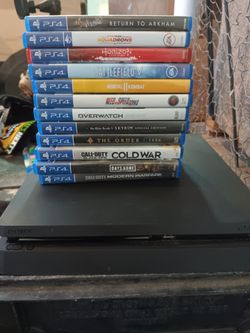 PS4 with video games