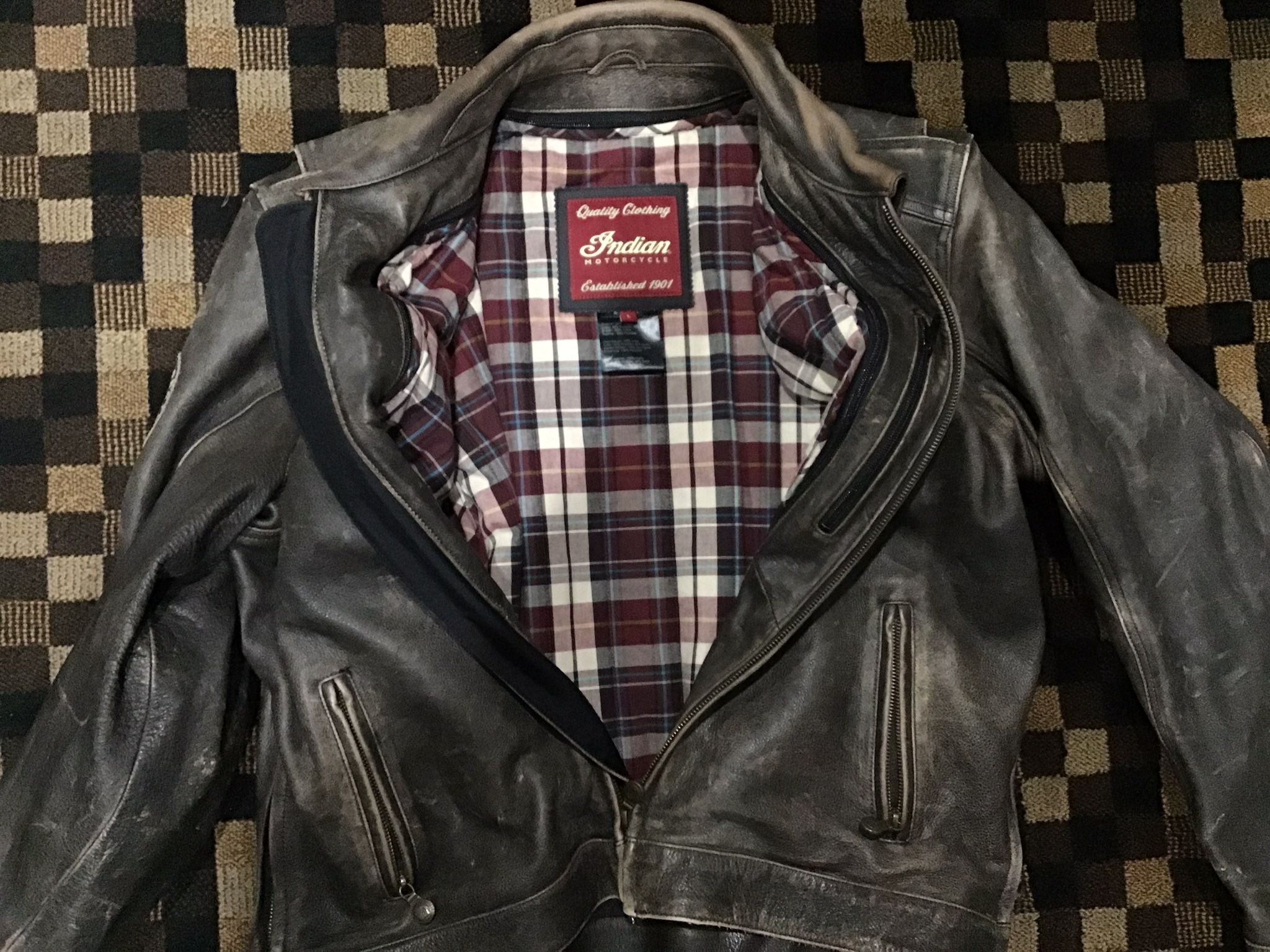 OEM INDIAN Motorcycle Leather Jacket