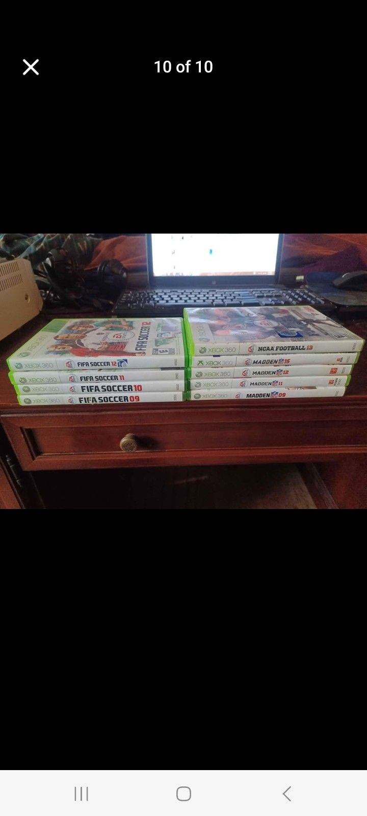 XBOX 360 FUTBOL-FOOTBALL GAMES BUNDLE $100 FINAL PRICE 