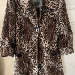 Leopard print coat