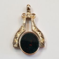Pendant Vintage Spinner Gold Filled 