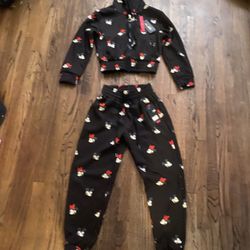Black Disney Themed Matching Hoodie And Jogger
