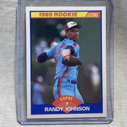 🔥⚾️ 1989 Score - Randy Johnson #645 - Rookie Montreal EXPOS ⚾️🔥