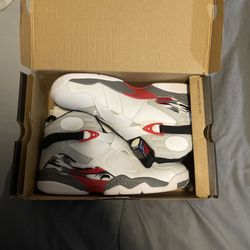 Jordan 8 retro white true red
