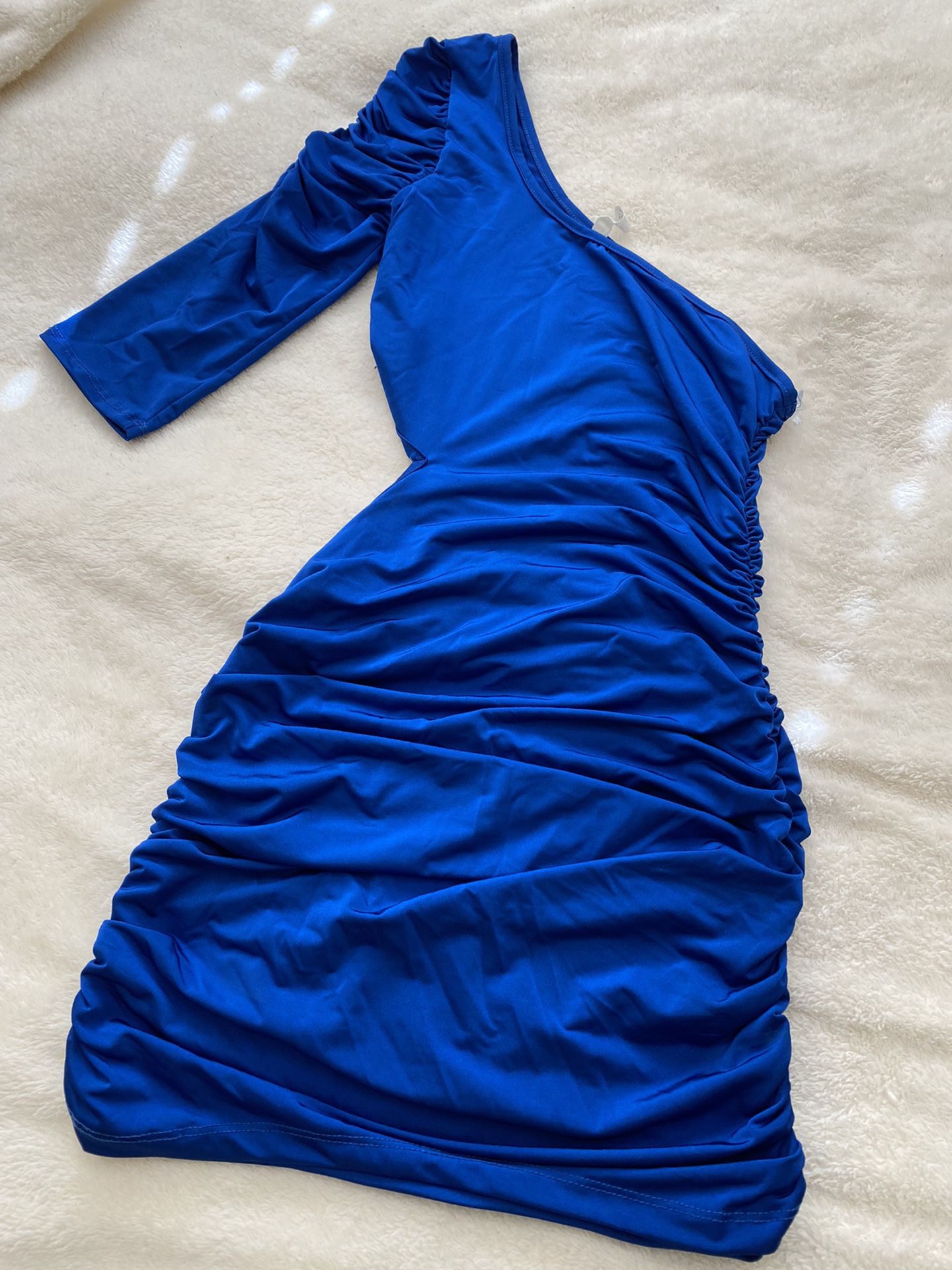 Royal Blue Single Sleeve Dress