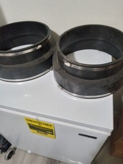 12" C.I. / Plastic, Flexible Pipe Coupling, AC/Ductile Iron x Cast Iron/ PVC