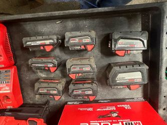 Multiple batteries several with little or no use
