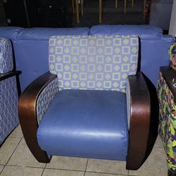 Blue Lobby Chair 