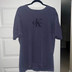 Calvin Klein Jeans CK Logo T-Shirt XL – Purple/Grey