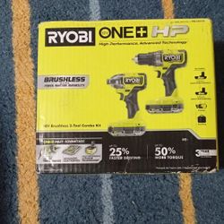 ONE+ HP 18V Brushless Cordless 1/2 in. Drill/Driver and Impact Driver Kit w/(2) 2.0 Ah Batteries, Charger, and Bag