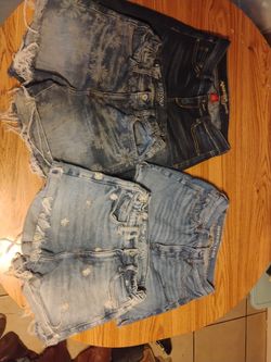 Lot of 4 Shorts (Size 2-4): 3 Arizona Jean Co. and 1 American Eagle.