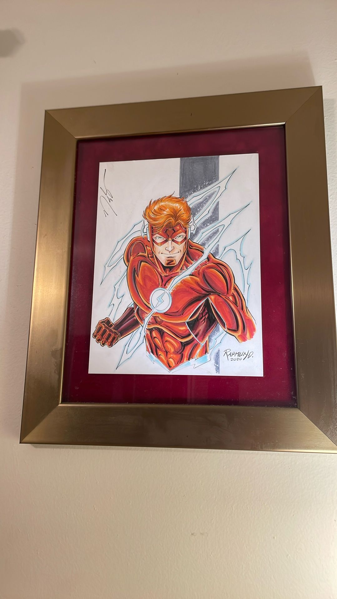 The Flash Wally West Original DC Comic Artist Norm Rapmund 2020