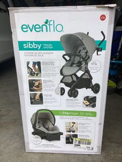 Evenflo Sibby Travel System Car Seat With Stroller And Base In good used  condition. Please zoom pictures for more details. Newly washed. Pick up for  Sale in Irwindale, CA - OfferUp
