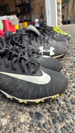 Youth baseball/soccer cleats and baseball bag