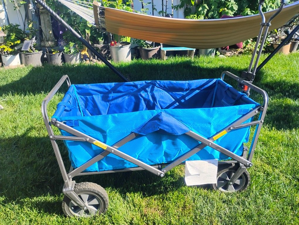 Blue Foldable Wagon