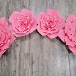 Pink Paper Flowers