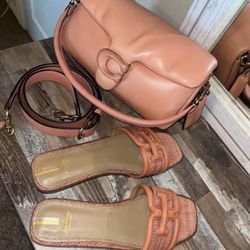 Coach Tabby Shoulder Bag With Matching Sandal Sam Edelman 