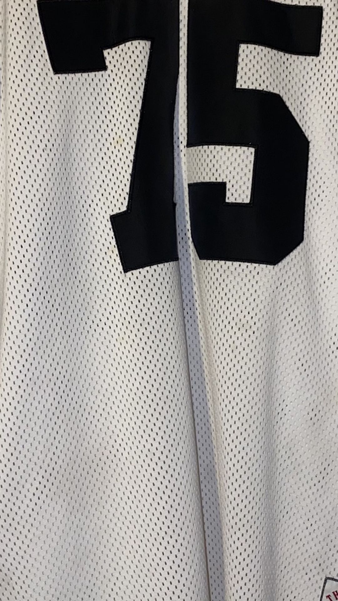 Raiders Long 75 Throwback Jersey Size 2X