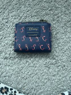 Disney x Loungefly mini wallet featuring Mushu, the dragon from Disney’s Mulan.
