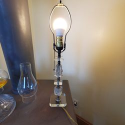 Vintage Glass/crystal? Lamp