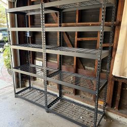 Husky 5-Tier Heavy Duty Steel Shelving 72”H (Set Of 2)
