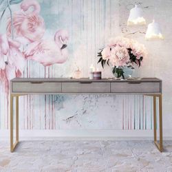 Tov Pesce Rectangular 3-Drawer Shagreen Console