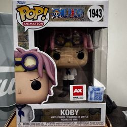 Koby Funko Pop One Piece Anime Expo 2025 Con Sticker Official Exclusive 1943