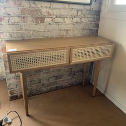 Rattan Console Table
