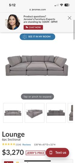 Sectional Couch Grey