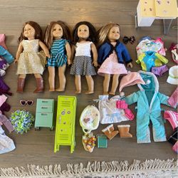 American Girl Dolls And Clothes And Accessories 