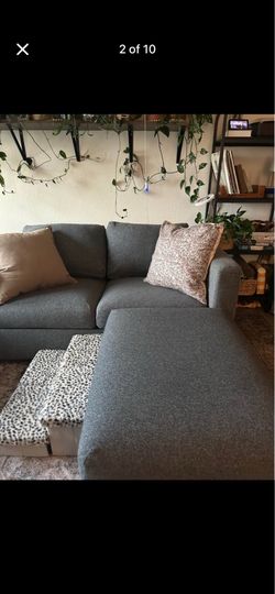 IKEA finnala sofa and ottoman