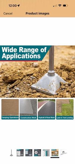 Tamper Plate for Jack Hammer 1-1/8" Hex Shank Soil Compactor Attachment, Heavy Duty 40Cr Steel 6 x 6 Inch Compaction Plate for Dirt, Gravel, Sand 149