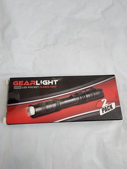 GearLight S100 LED Pocket Flashlight 2-Pack