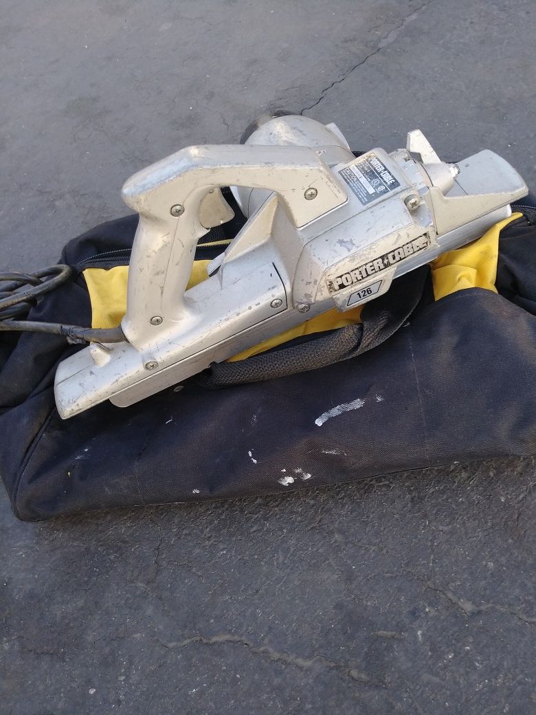 PORTER CABLE 126 DOOR PLANER GREAT CONDITION MUY BUENAS CONDICIONES NO CASE NO CAJA🙏✌🏃👊👊