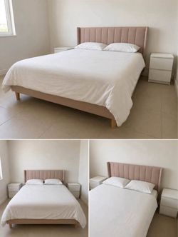 Queen Bed Frame + Mattress