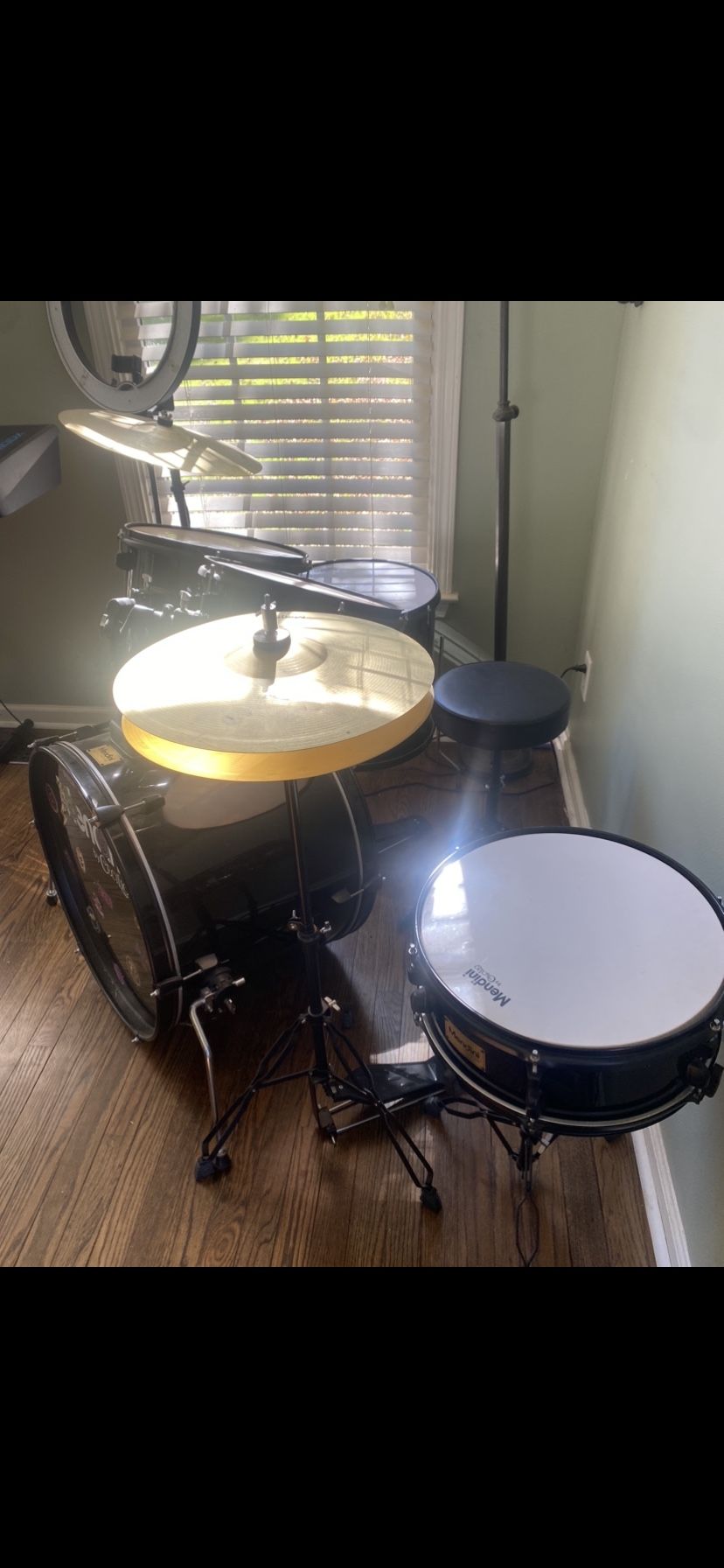 Kids Mandini Drum Set (color black)
