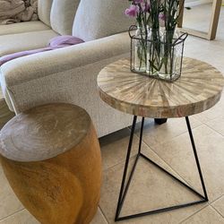 Wood Side Table End Table Heavy $100
