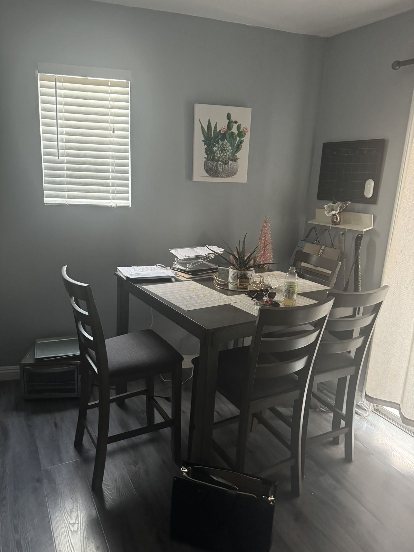 Gray Square Dining Room Set