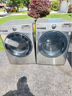LG washer and gas dryer set