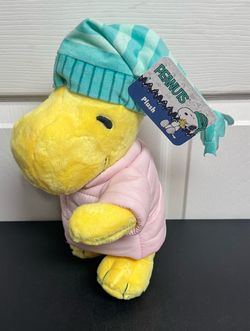 NEW Peanuts Cozy Winter Woodstock Plush Toy 16" Super Soft just $8