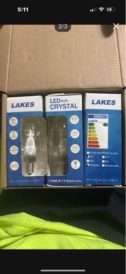 Lakes LED Crystal Bulbs 6W 550 Lumens – 6 Pack