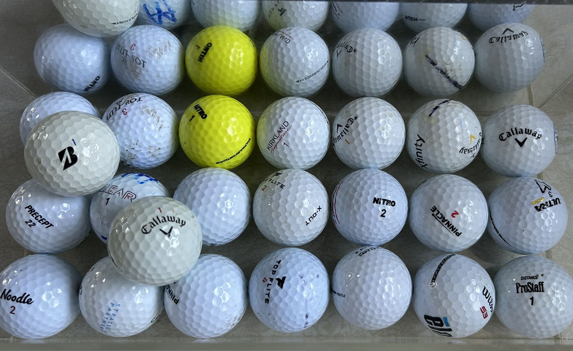 36 Random Golf Balls